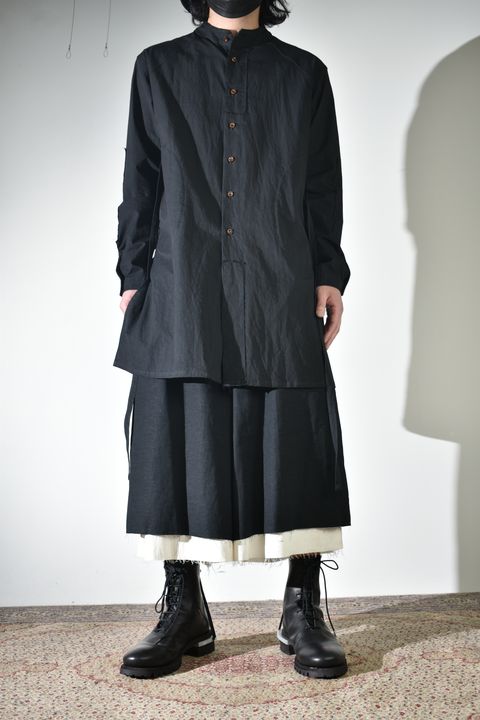 レイヤードで魅せるkujakuのハーフパンツ