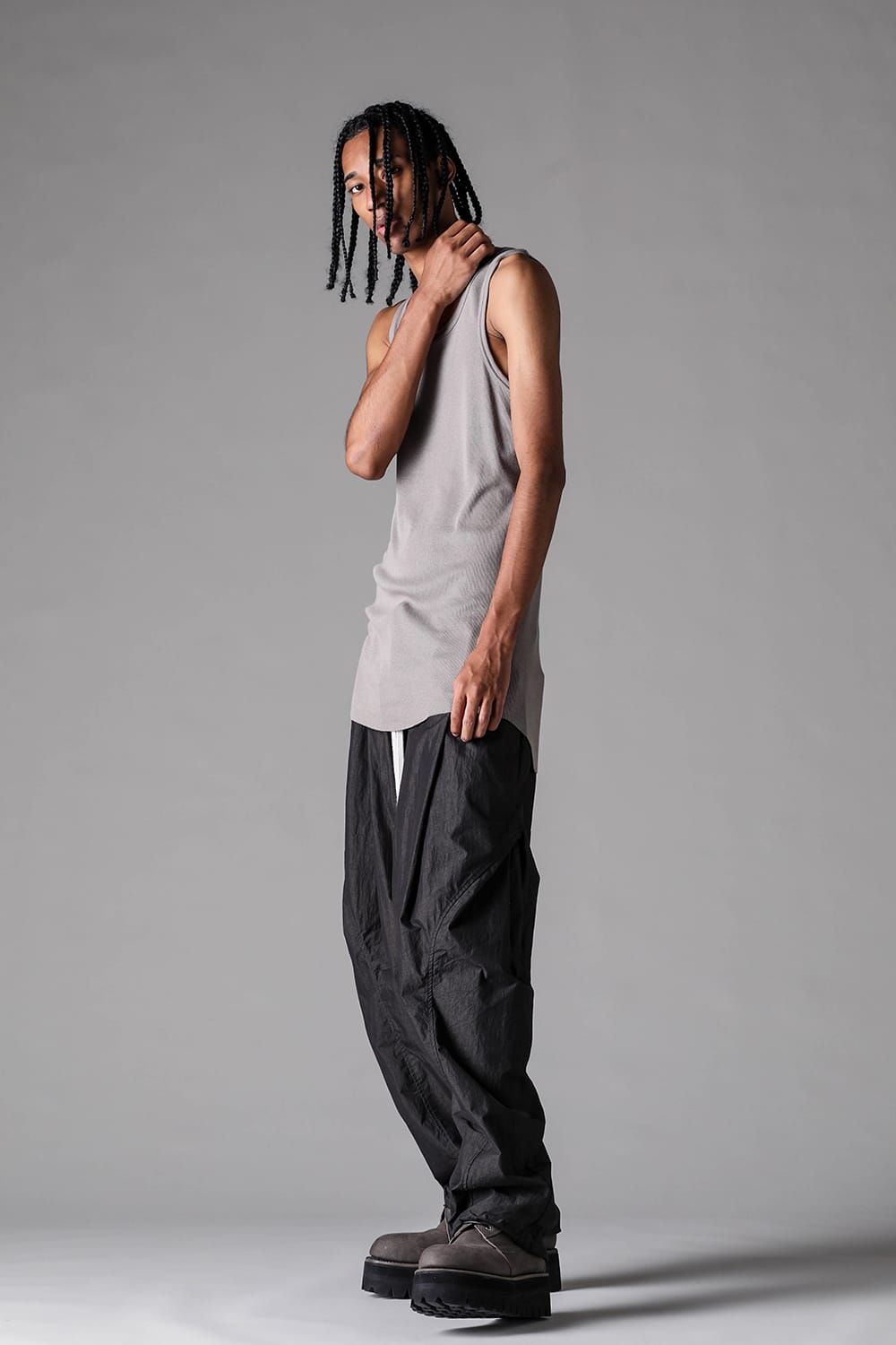 《2027SS先行予約》Regular Rib Tank Top"Greige" / レギュラーリブタンクトップ "グレージュ"