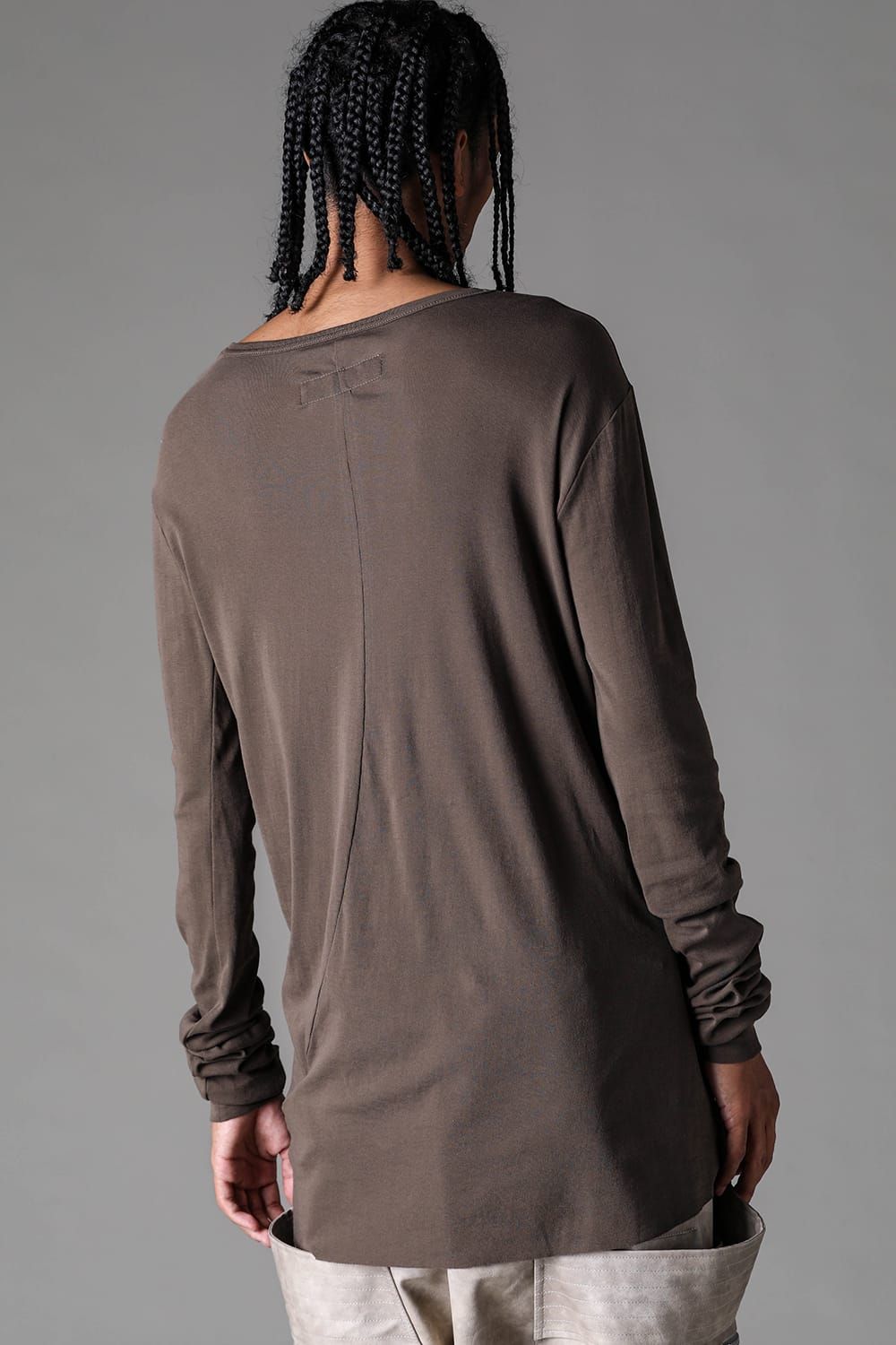《2027SS先行予約》High Twist Rib Jersey Long Sleeve Tee "Black/ Sage Green / Brown / L.Grey / White "/ハイツイストリブジャージーロングスリーブTee"ブラック/セージグリーン/ブラウン/ライトグレー/ホワイト"