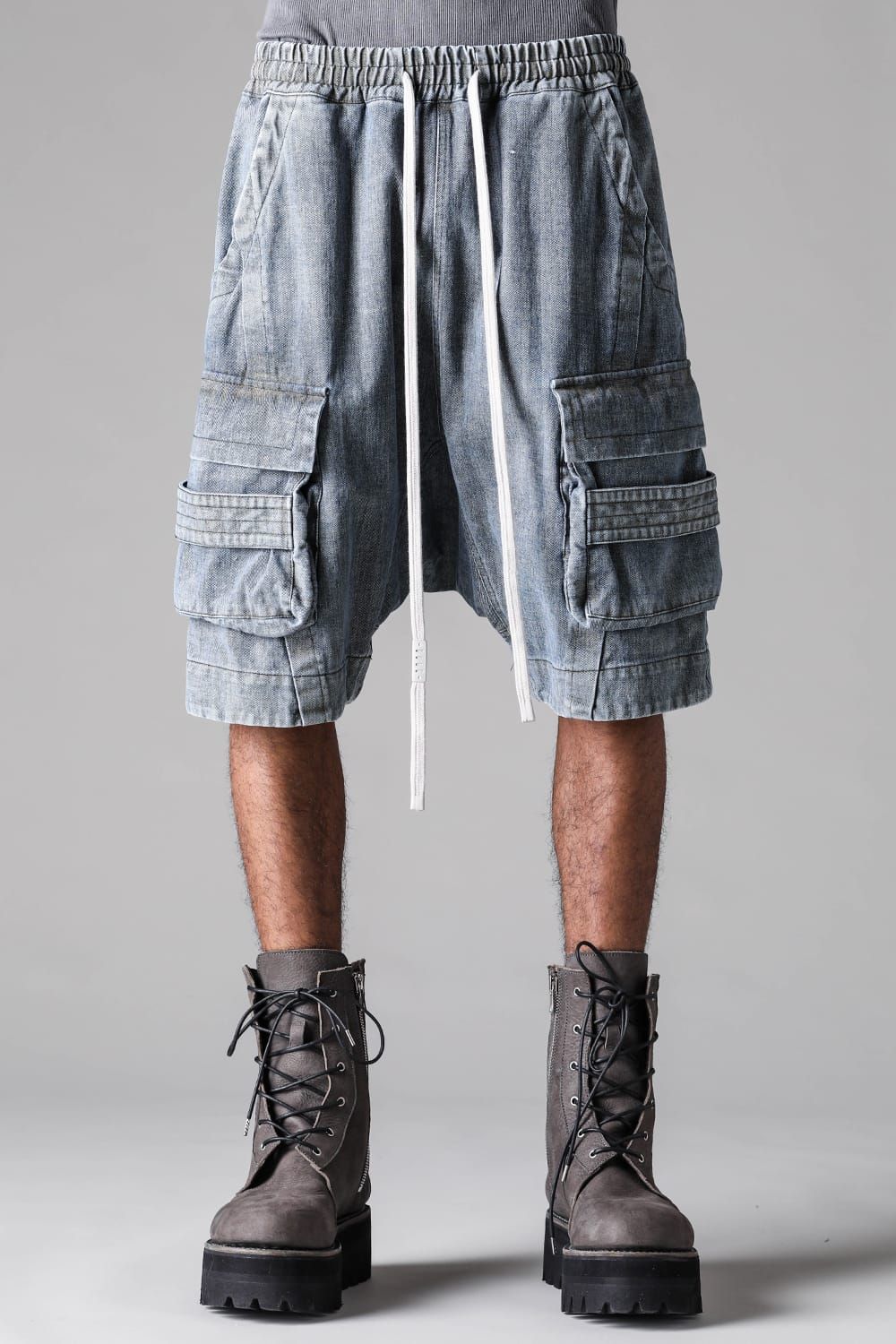 《2027SS先行予約》Denim Cargo Shorts"Blue" / デニムカーゴショーツ"ブルー"