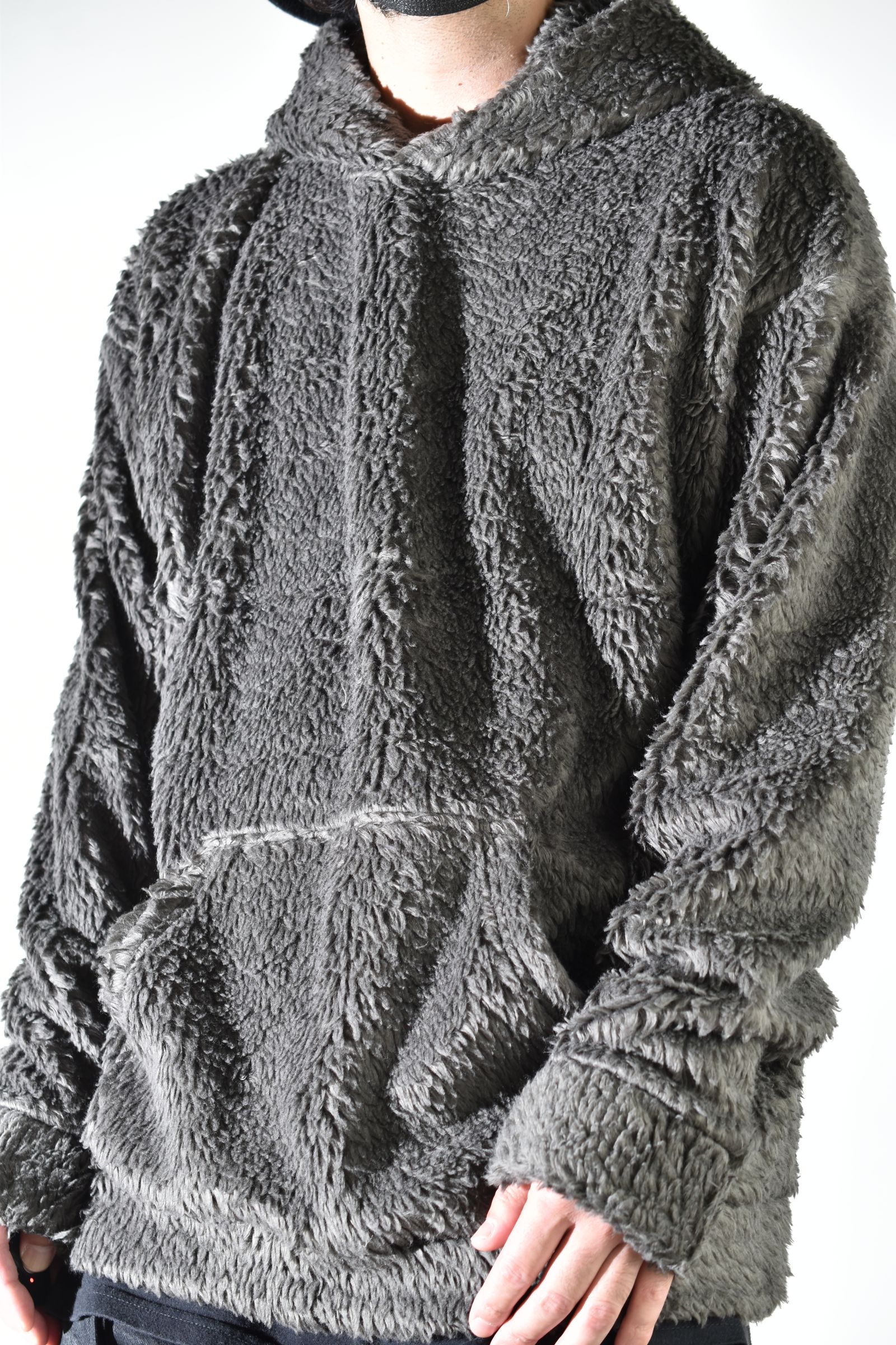 Oversized Pullover Hoodie "Charcoal" / オーバーサイズプルオーバーフーディ"チャコール"