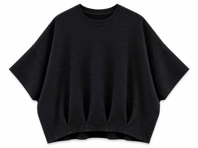 《2027SS先行予約》Lightweight French Terry Dolman Jumbo Tee"Black" / ミニ裏毛ドルマンジャンボTee"ブラック"