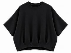《2027SS先行予約》Lightweight French Terry Dolman Jumbo Tee"Black" / ミニ裏毛ドルマンジャンボTee"ブラック"