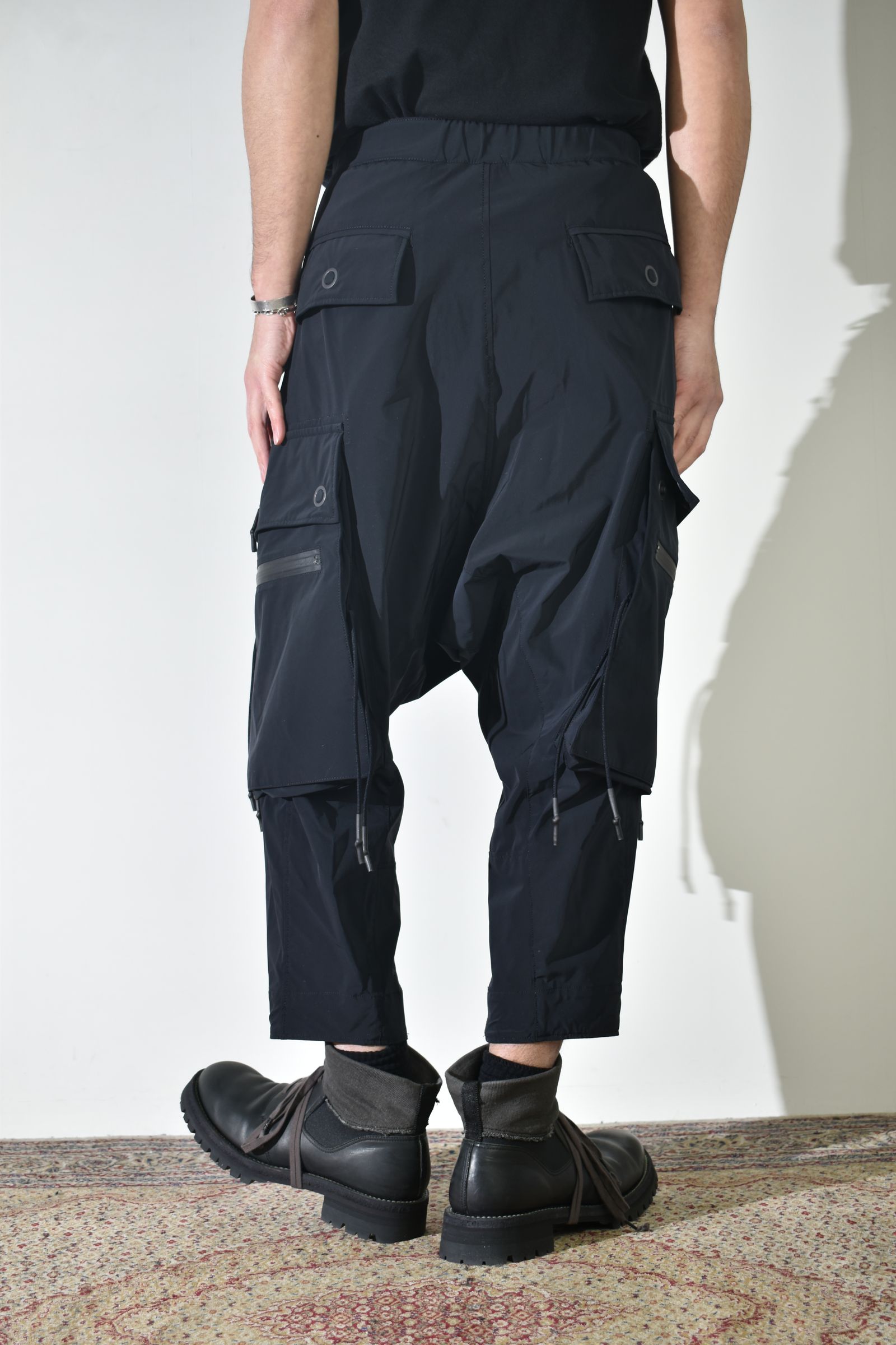Sarrouel Cropped Cargo"Black" / サルエルクロップドカーゴ"ブラック"