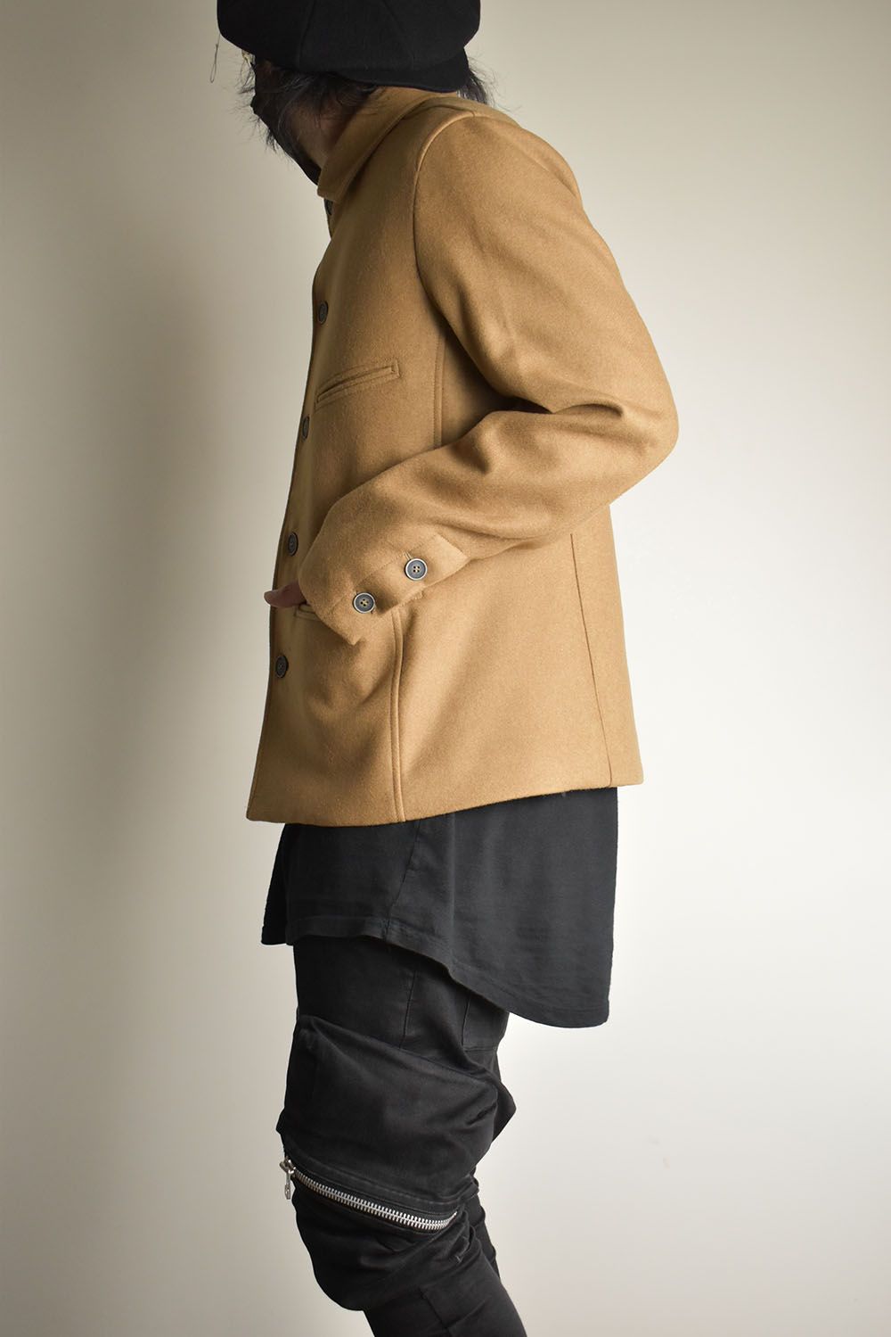 Wool Cashmere Work Jacket"Camel" / ウールカシミアワークジャケット"キャメル"