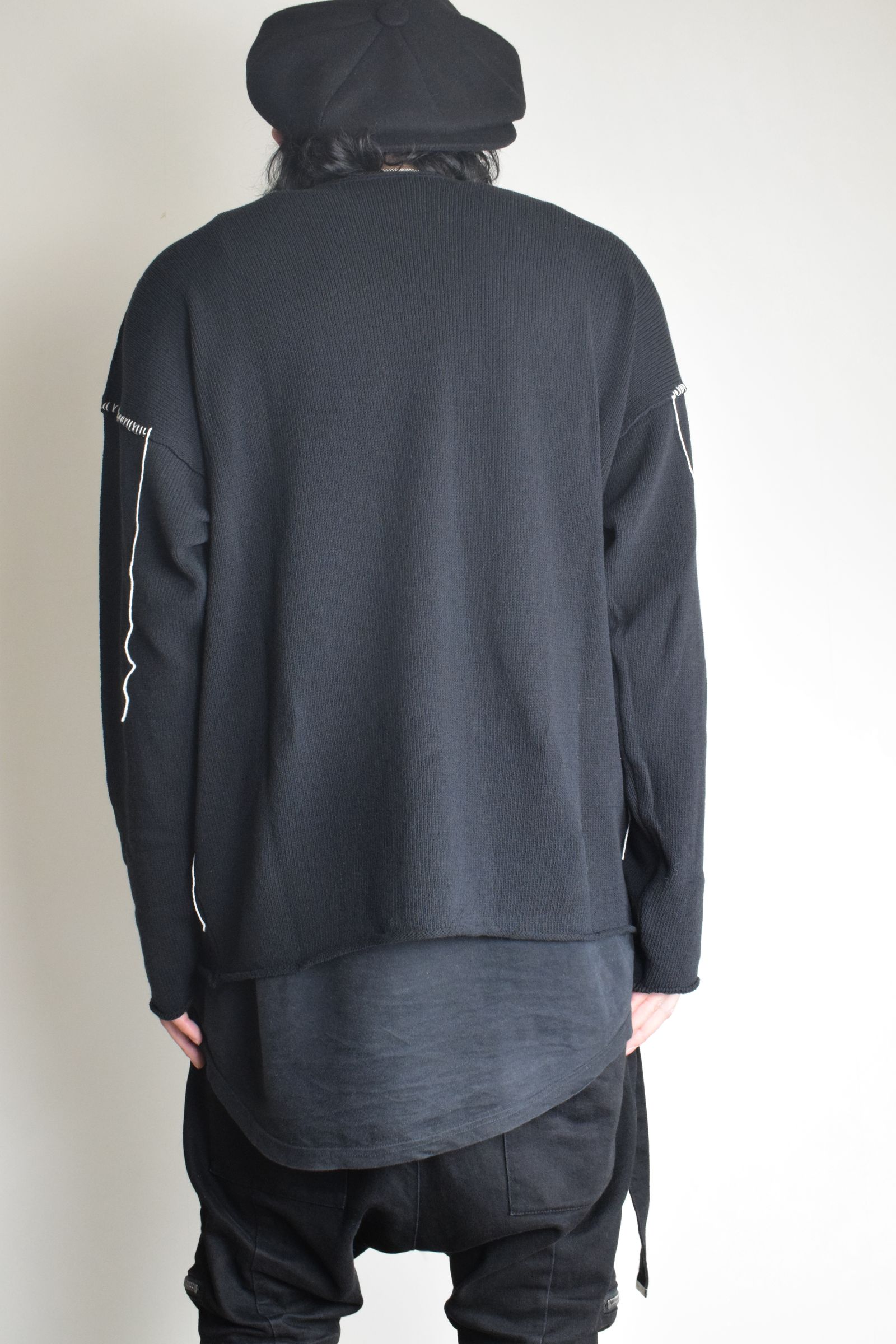 Stitch knit "Black" / ステッチニット"ブラック"