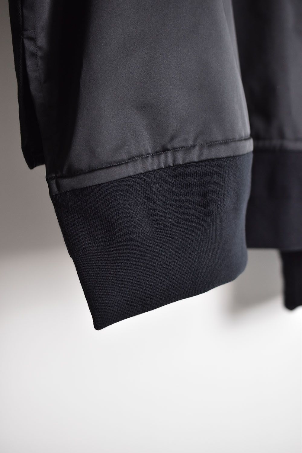 Knit Sleeve Shirts"Black"/ニットスリーブシャツ"ブラック"