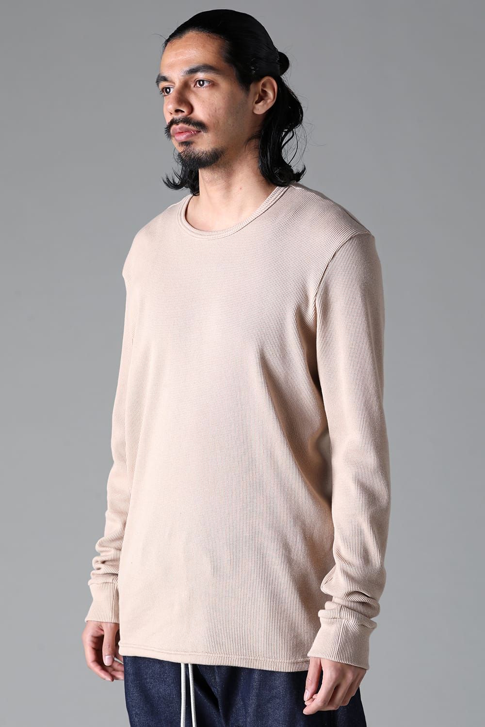 《2025AW先行予約》Crew Neck Top"Black / Beige /Khaki /Grey /D.Grey" / クルーネックトップ"ブラック/ベージュ/カーキ/グレー/ダークグレー"