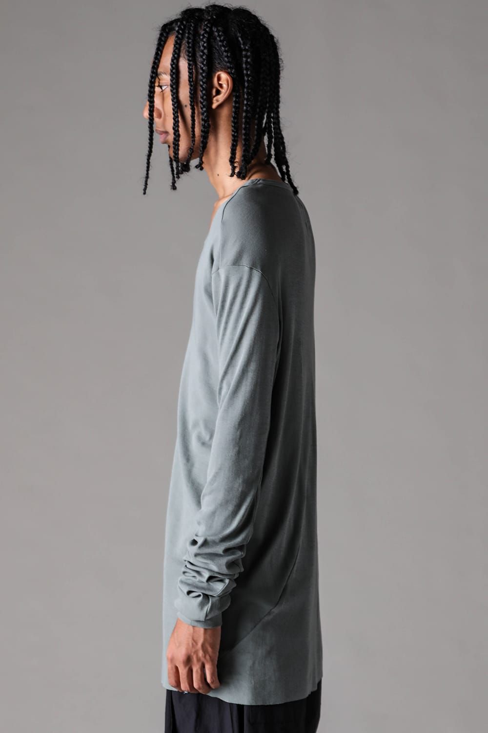 《2027SS先行予約》High Twist Rib Jersey Long Sleeve Tee "Black/ Sage Green / Brown / L.Grey / White "/ハイツイストリブジャージーロングスリーブTee"ブラック/セージグリーン/ブラウン/ライトグレー/ホワイト"