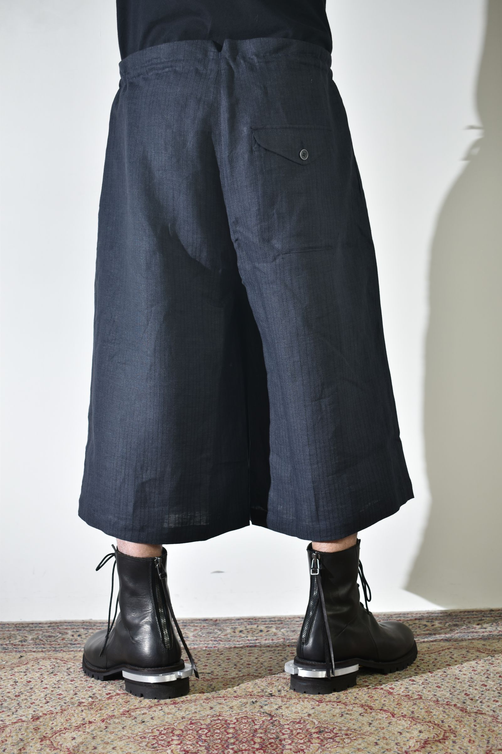 Linen Silk Trousers"Tuxedo" / リネンシルクトラウザー"タキシード"
