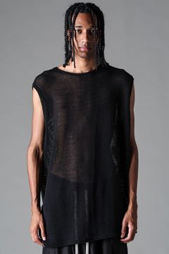 《2027SS先行予約》Mesh Tank Top "Black" / メッシュタンクトップ "ブラック"