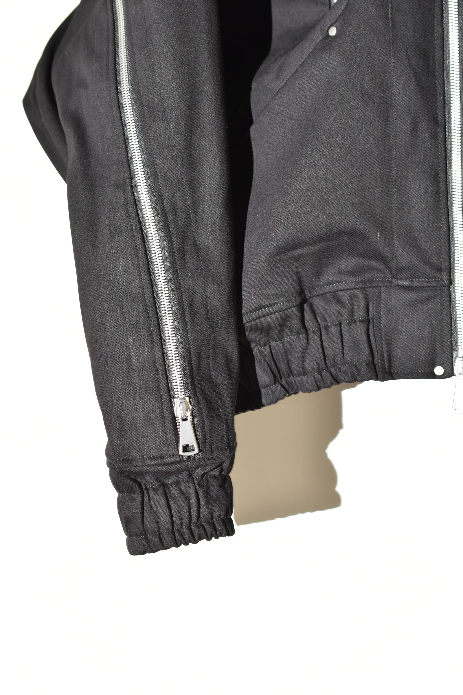 Denim Zip Hoodie Blouson"Black" / デニムジップフーディブルゾン"ブラック"