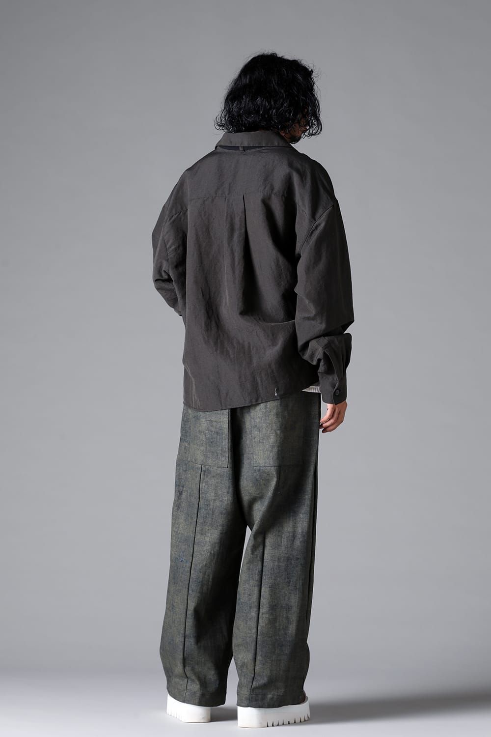 《2026SS先行予約》Blended Shades Denim  Pleats Tuck WideL Pants"D.verdigris/L.verdigris/Steel Blue"/ブレンデッドシェイドデニムプレートタックワイドパンツ"ダークベルディグリ/ライトベルディグリ/スティールブルー"