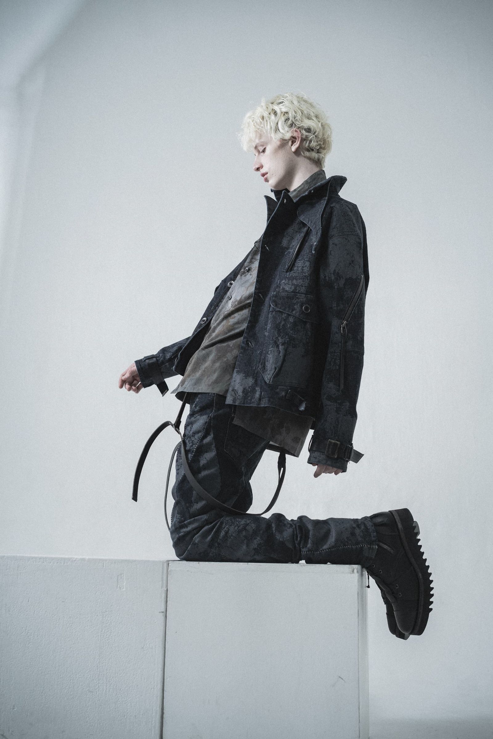 《2027SS先行予約分》Brushed-Coated Work Jacket"Indigo" / ブラッシュコーティングワークジャケット"インディゴ"