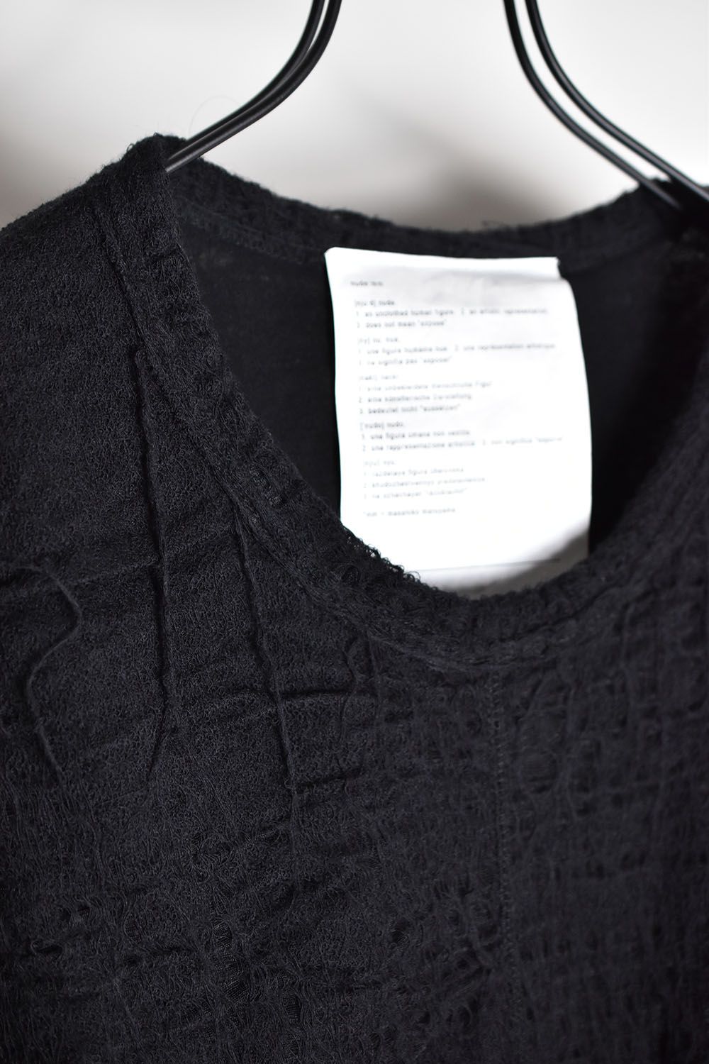 Layered Long Sleeve T Shirt"Black"/レイヤードロングスリーブTee"ブラック"
