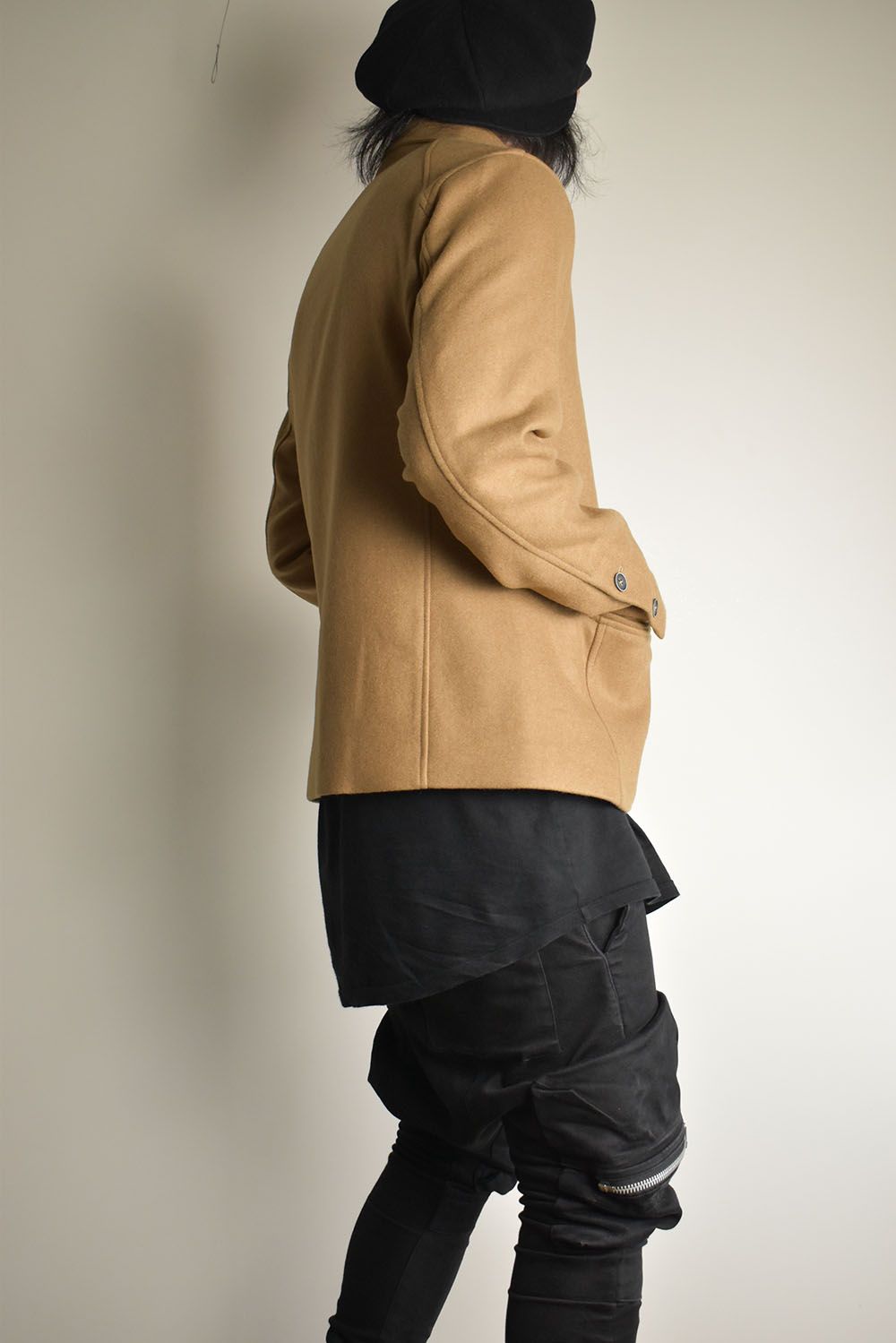 Wool Cashmere Work Jacket"Camel" / ウールカシミアワークジャケット"キャメル"