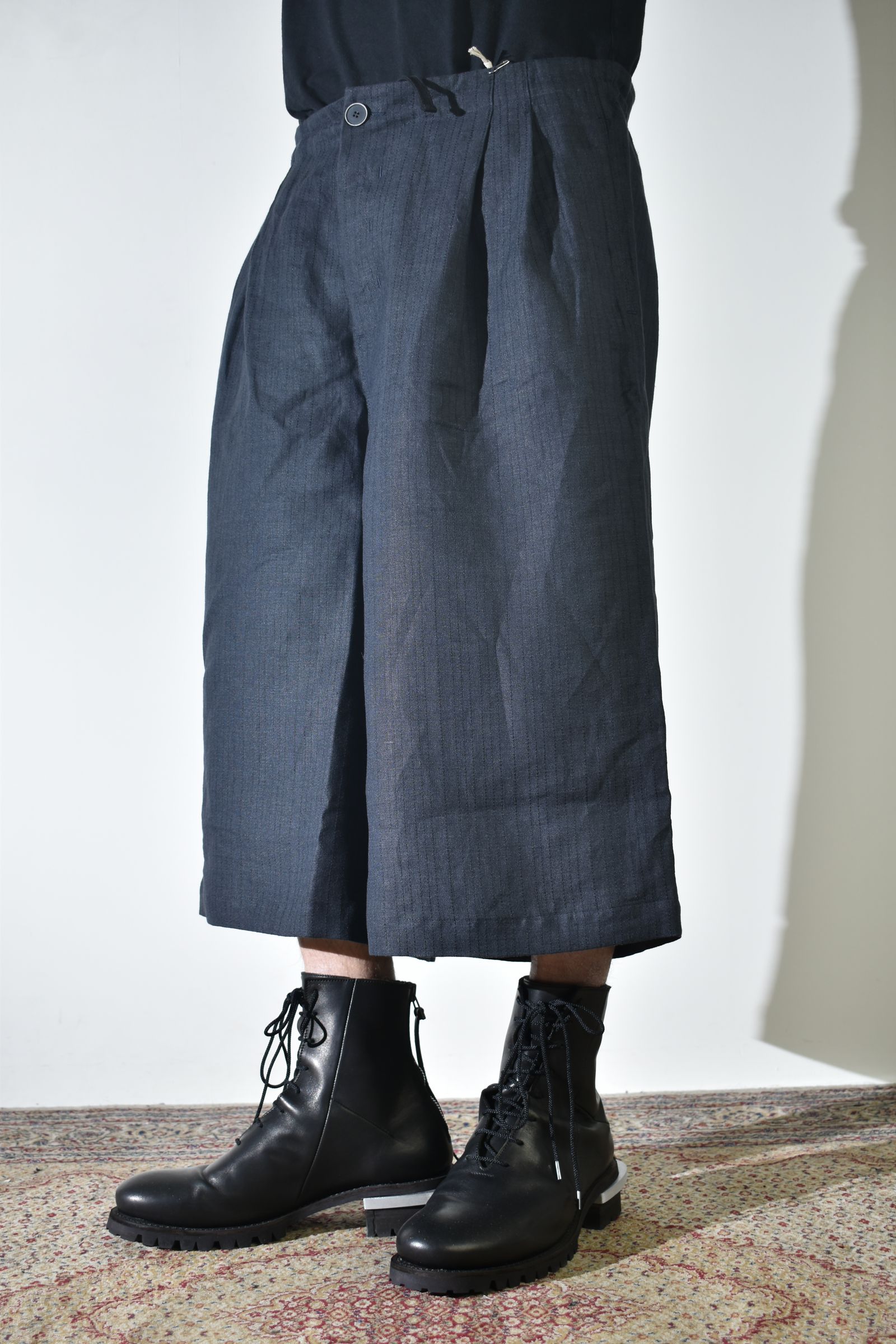Linen Silk Trousers"Tuxedo" / リネンシルクトラウザー"タキシード"