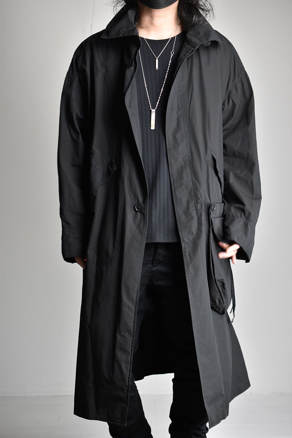 Cotton Linen Coat"Black"/コットンリネンコート"ブラック"