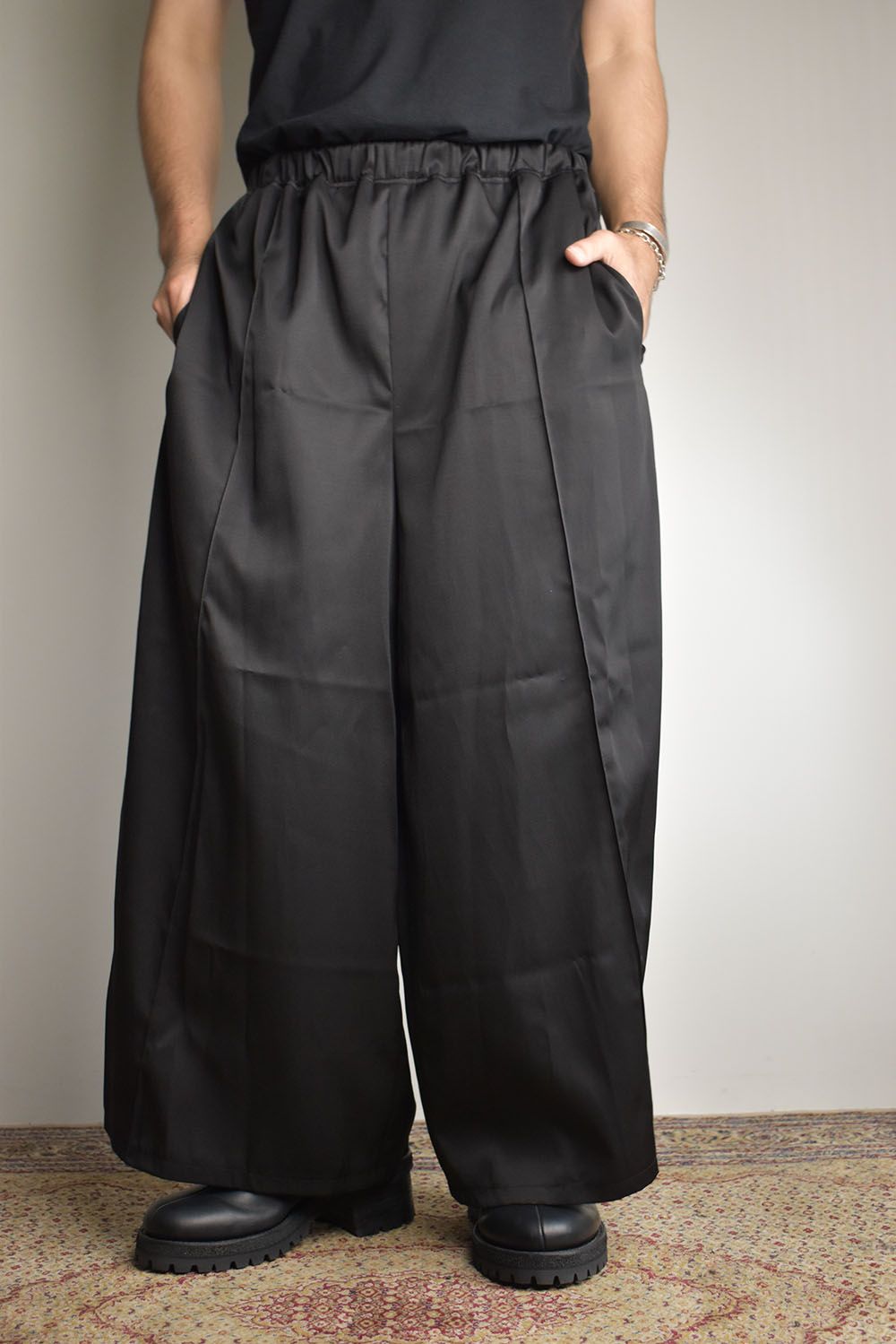 Easy Hakama Pants"Black" / イージー袴パンツ"ブラック"