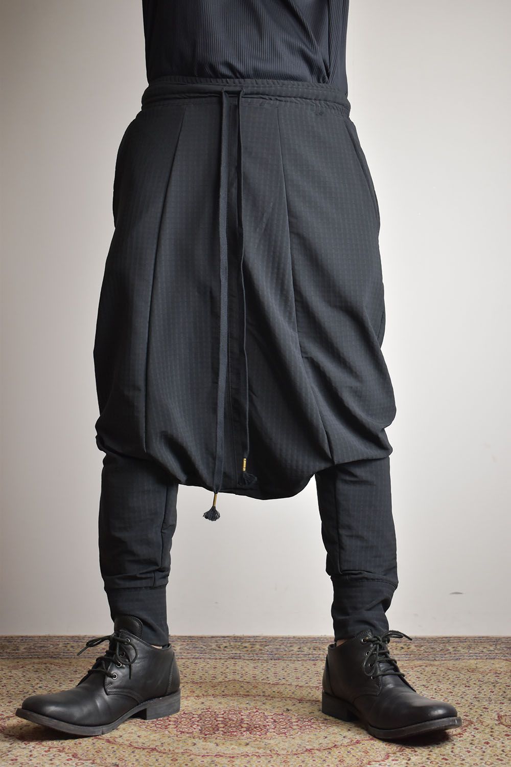 Storm Fleece Low Crotch Sarrouel Pants"Balck"/ストームフリースロークロッチサルエルパンツ"ブラック"