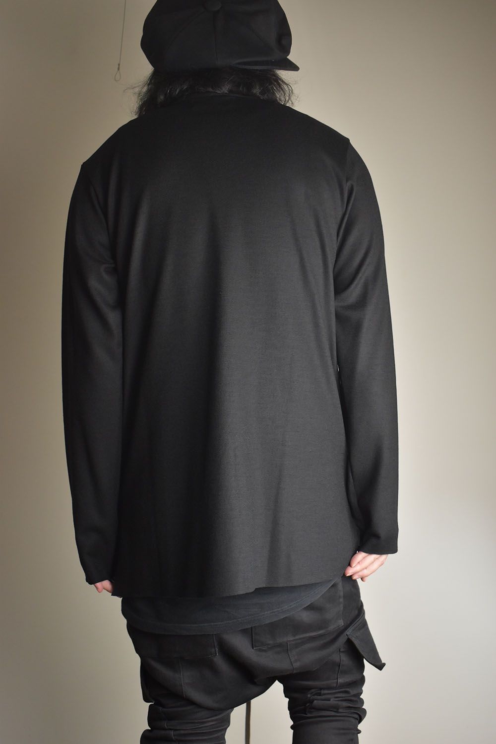 High Neck  Long Pullover "Black" / ハイネックロングプルオーバー"ブラック"