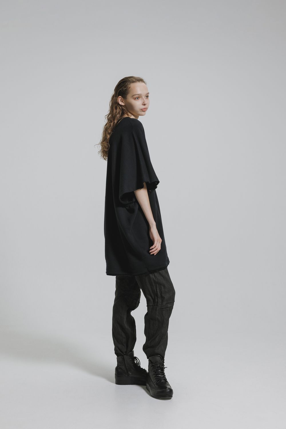 Sweat Oversize Pullover"Black" / スウェットオーバープルオーバー"ブラック"