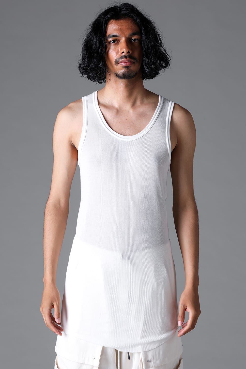 《2026SS先行予約》Rib Tank Top"Black / White / Stone / Greige / Sand" / リブタンクトップ"ブラック/ホワイト/ストーン/グレージュ/サンド"
