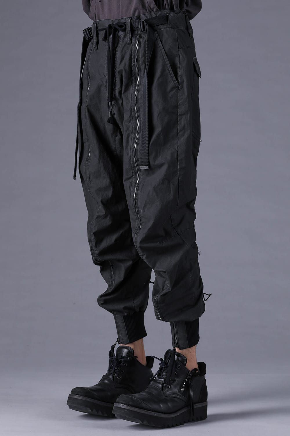 《2027SS先行予約分》Pigment-Coated Parachute Jog Pants"Black" / 顔料コーティングパラシュートジョグパンツ"ブラック"