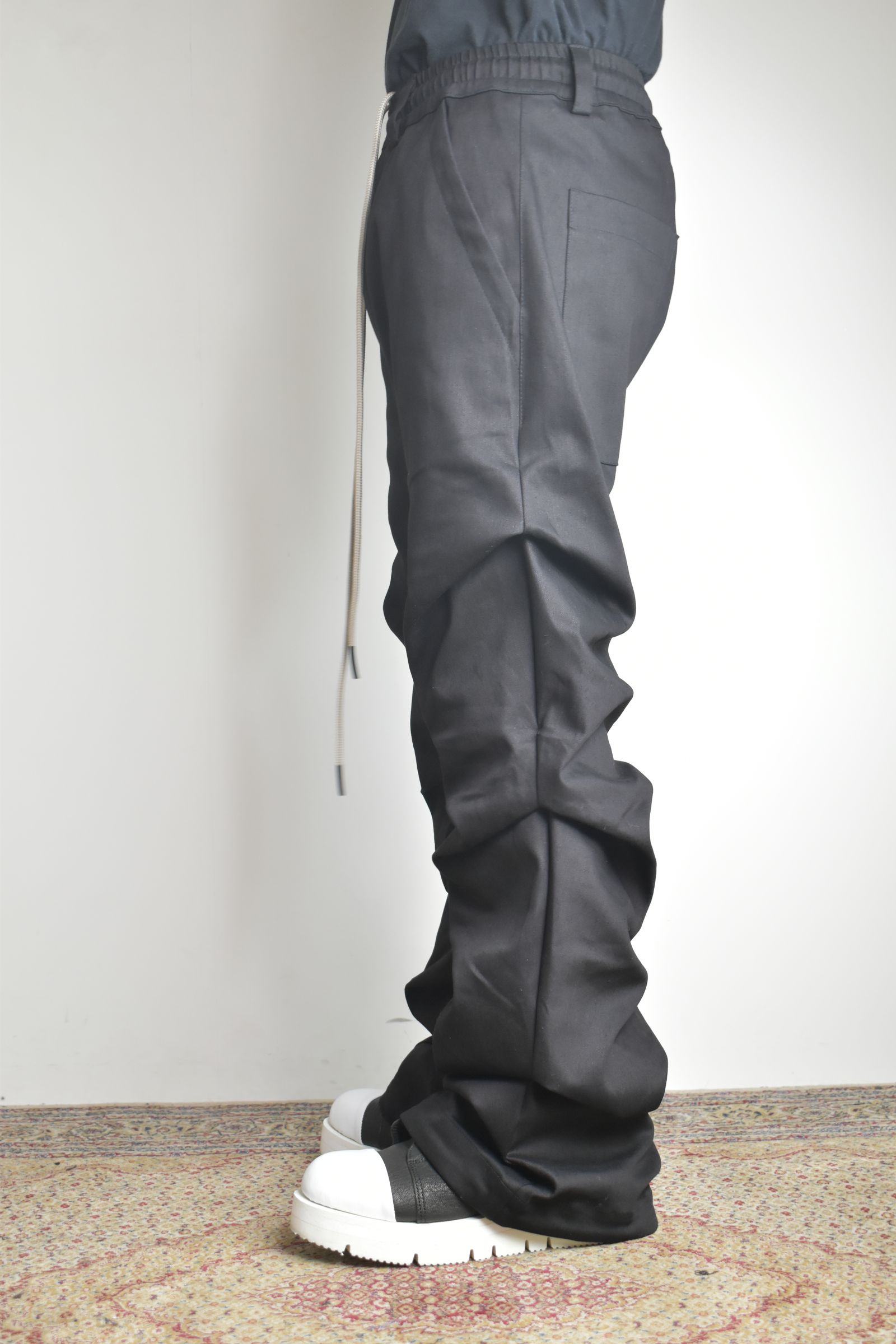 Boots Cut Tuck Pants"Black" / ブーツカットタックパンツ"ブラック"