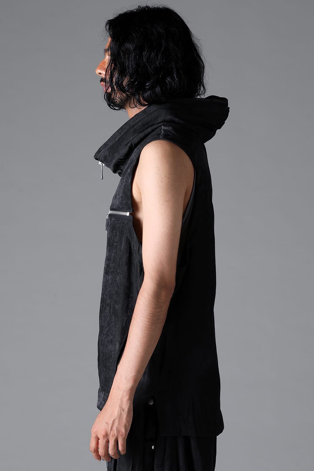 《2026SS先行予約》Zip Vest"Black / Uneven D.Grey / Uneven Grey" / ジップベスト"ブラック/アンイーブンダークグレー/アンイーブングレー"