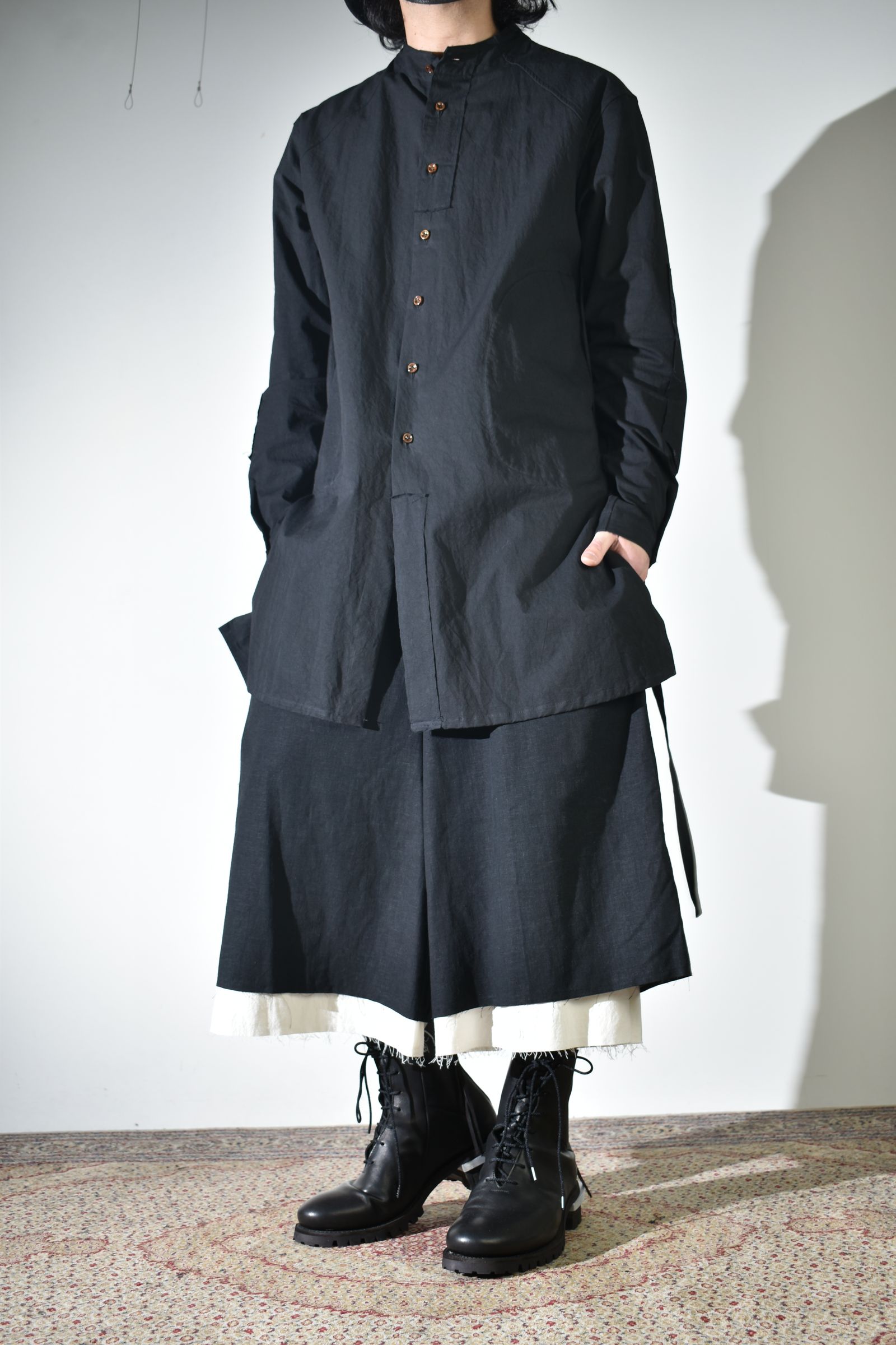 レイヤードで魅せるkujakuのハーフパンツ