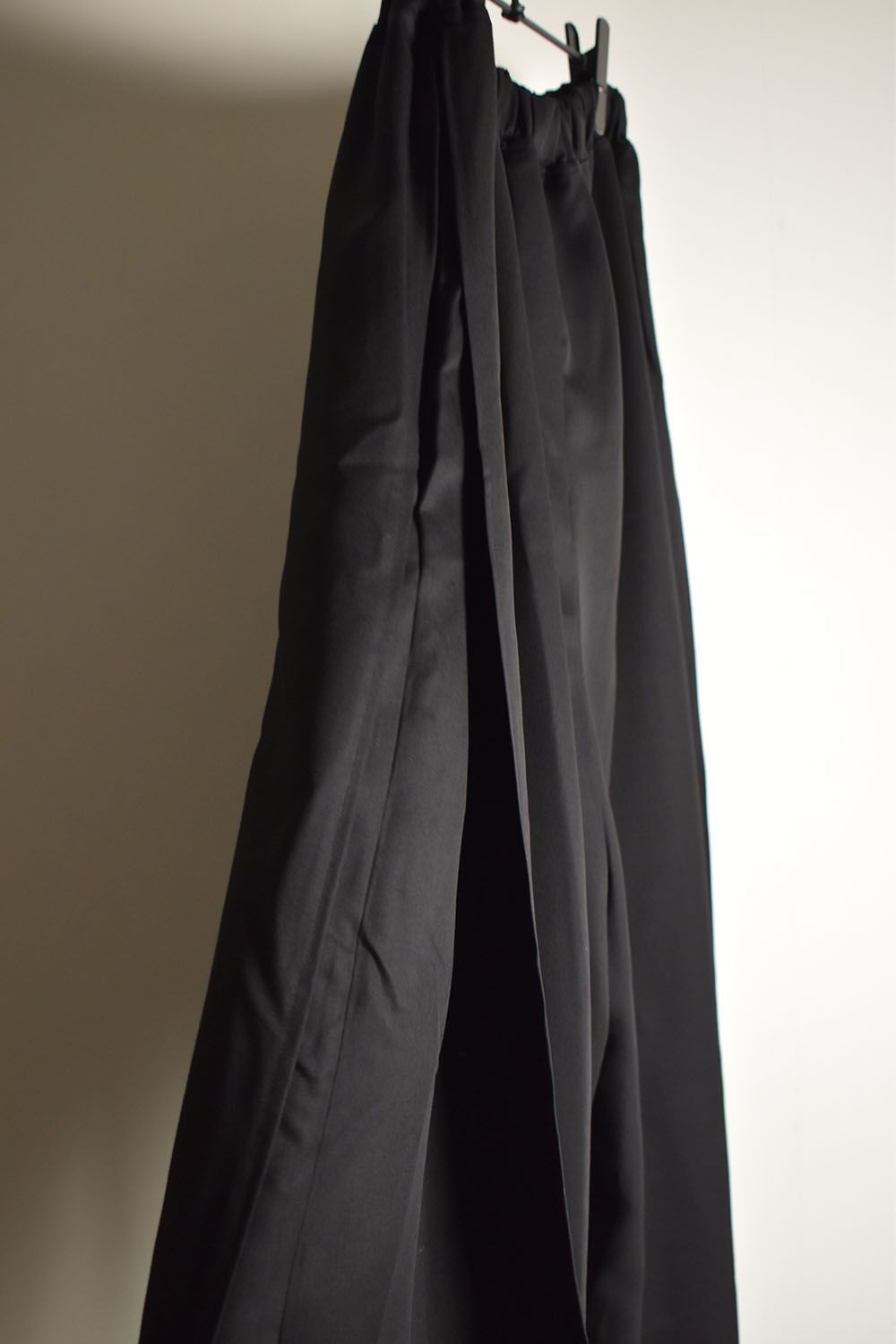 Layerd Slit Hakama Pants"Black" / レイヤードスリット袴パンツ"ブラック"