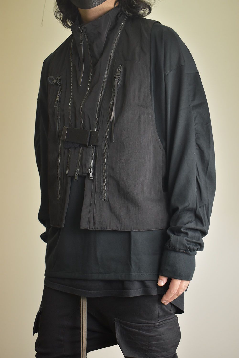 Nylon Wool Twill Tactical Vest"Black" / ナイロンウールツイルタクティカルベスト"ブラック"