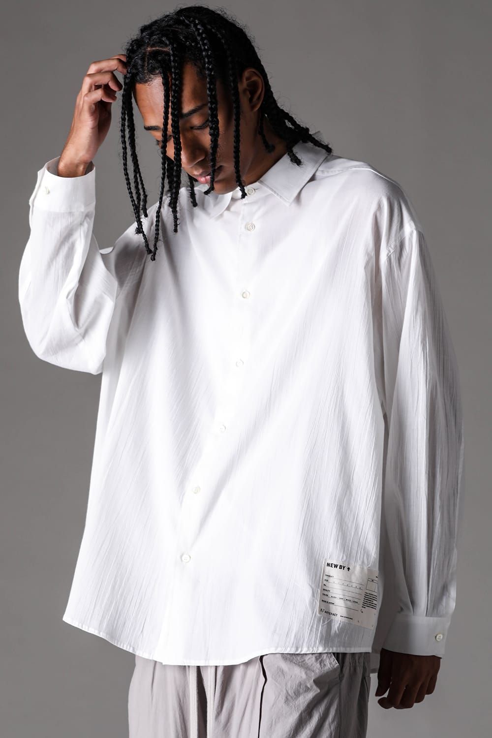 《2027SS先行予約》Over Sized Shirts"Black / Blue /L.Pink / Ivory" / オーバーサイズシャツ "ブラック / ブルー / ライトピンク /アイボリー"
