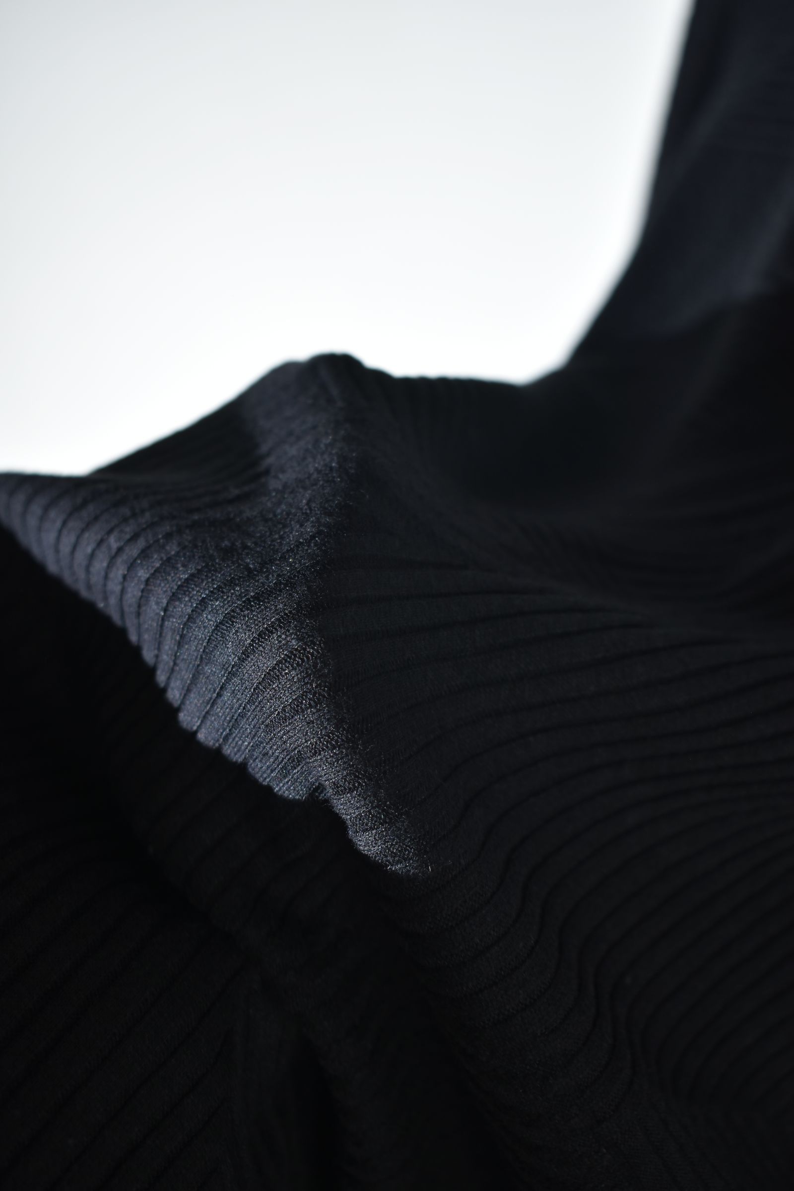 Deformed Stripe Pattern Dolman Tee "Black " /ディフォルメドストライプパターンドルマンTee"ブラック"