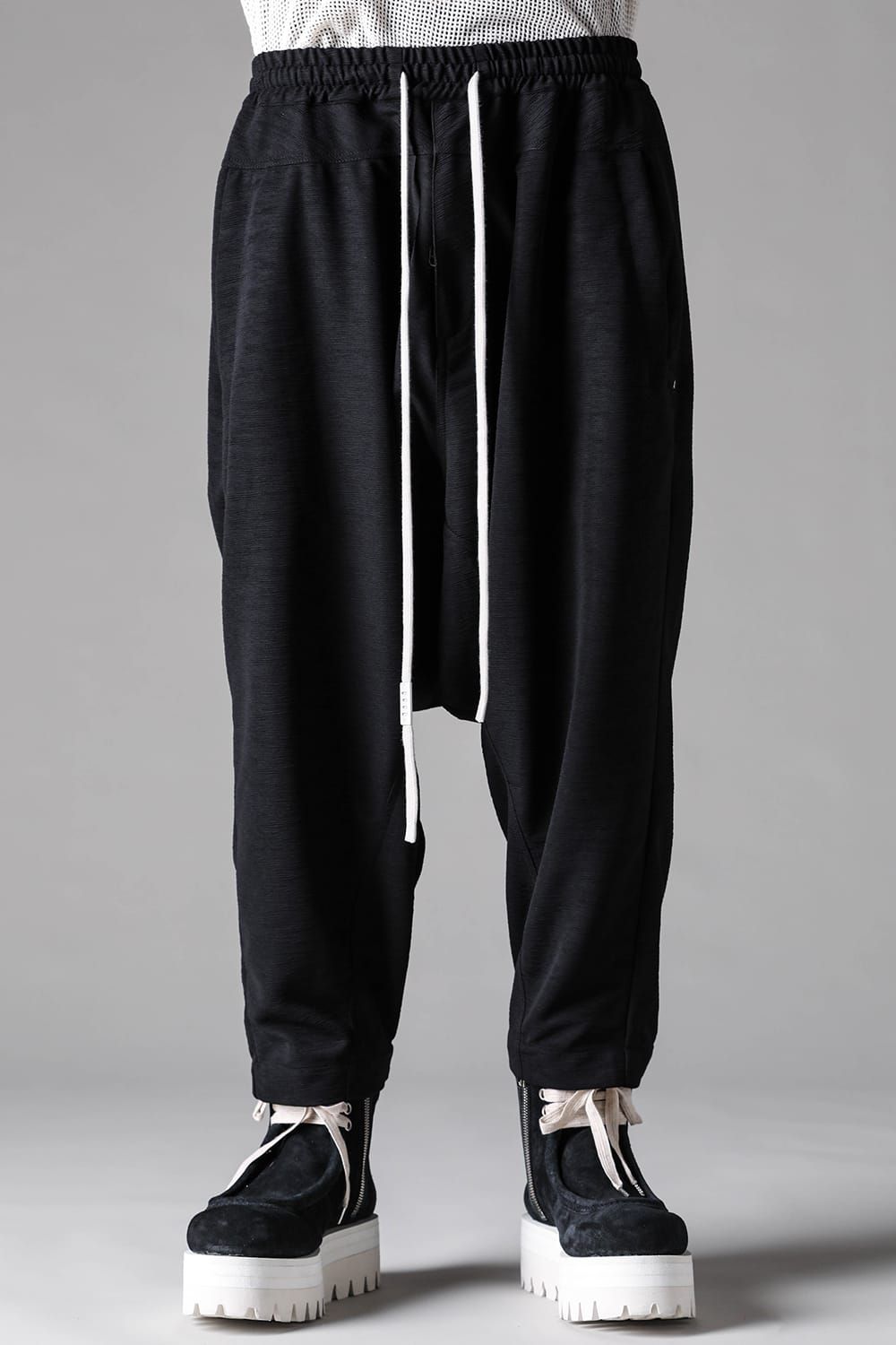 《2027SS先行予約》Sarrouel Esay Pants"Black" / サルエルイージーパンツ"ブラック"