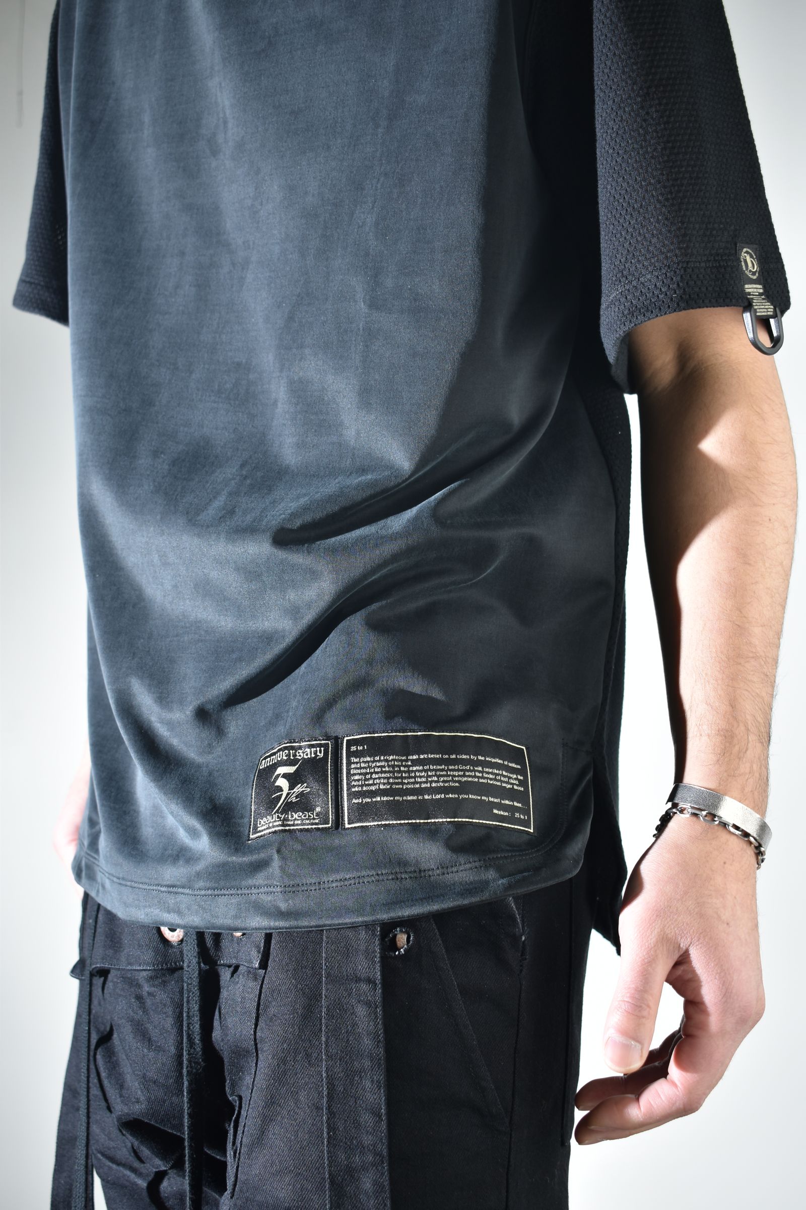 Suedy Short Sleeve Tee"Black" / スウェーディショートスリーブTee"ブラック"