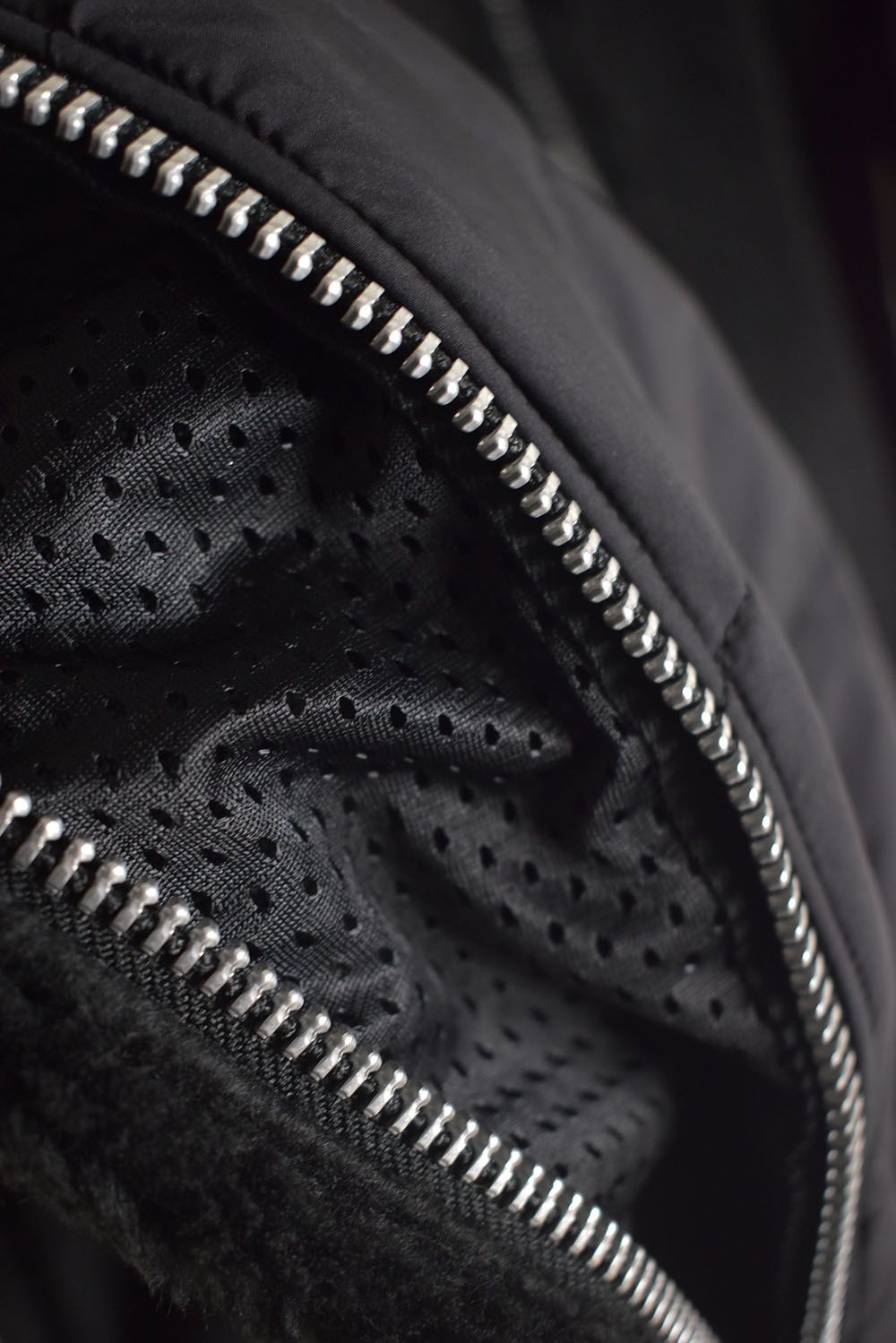 Combination Zip Boa Jersey"Black" / コンビネーションジップボアジャージー"ブラック"