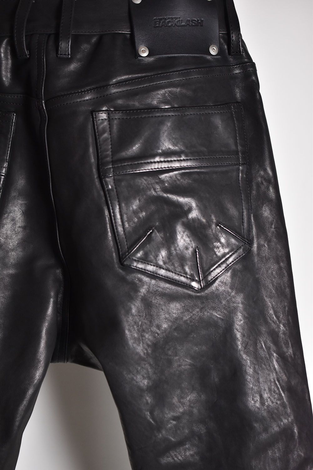 MARYAM  Kip Garment Dye Leather Pants"Black"/マリアムキップ製品染レザーパンツ"ブラック"