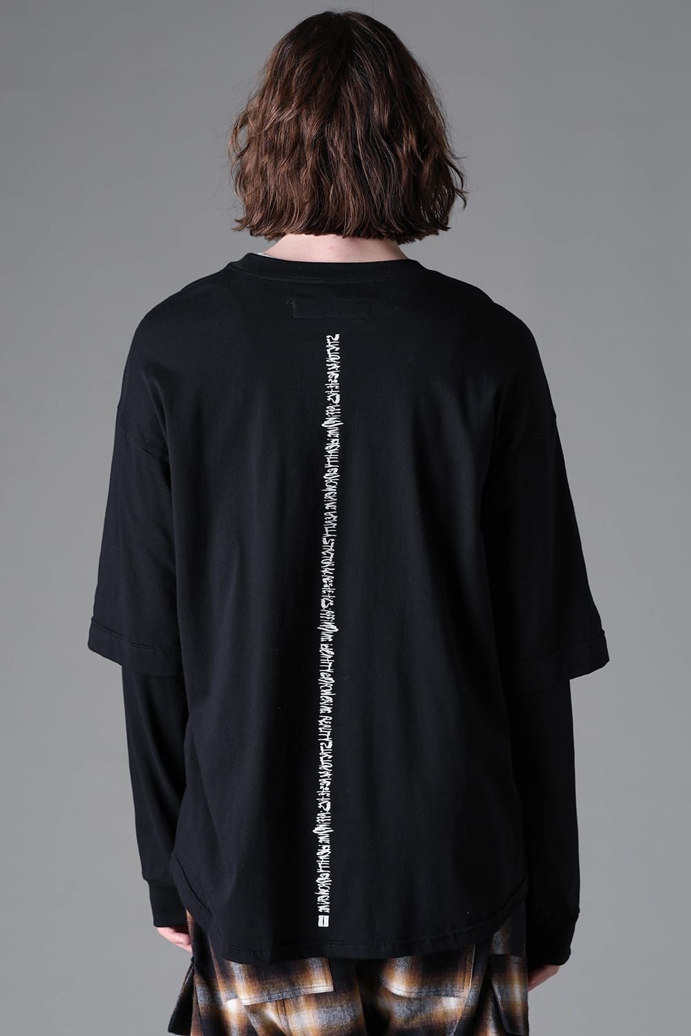 《2026AW先行予約》Printed Layerd Long Sleeve "Black / プリントレイヤードロングスリーブ"ブラック"