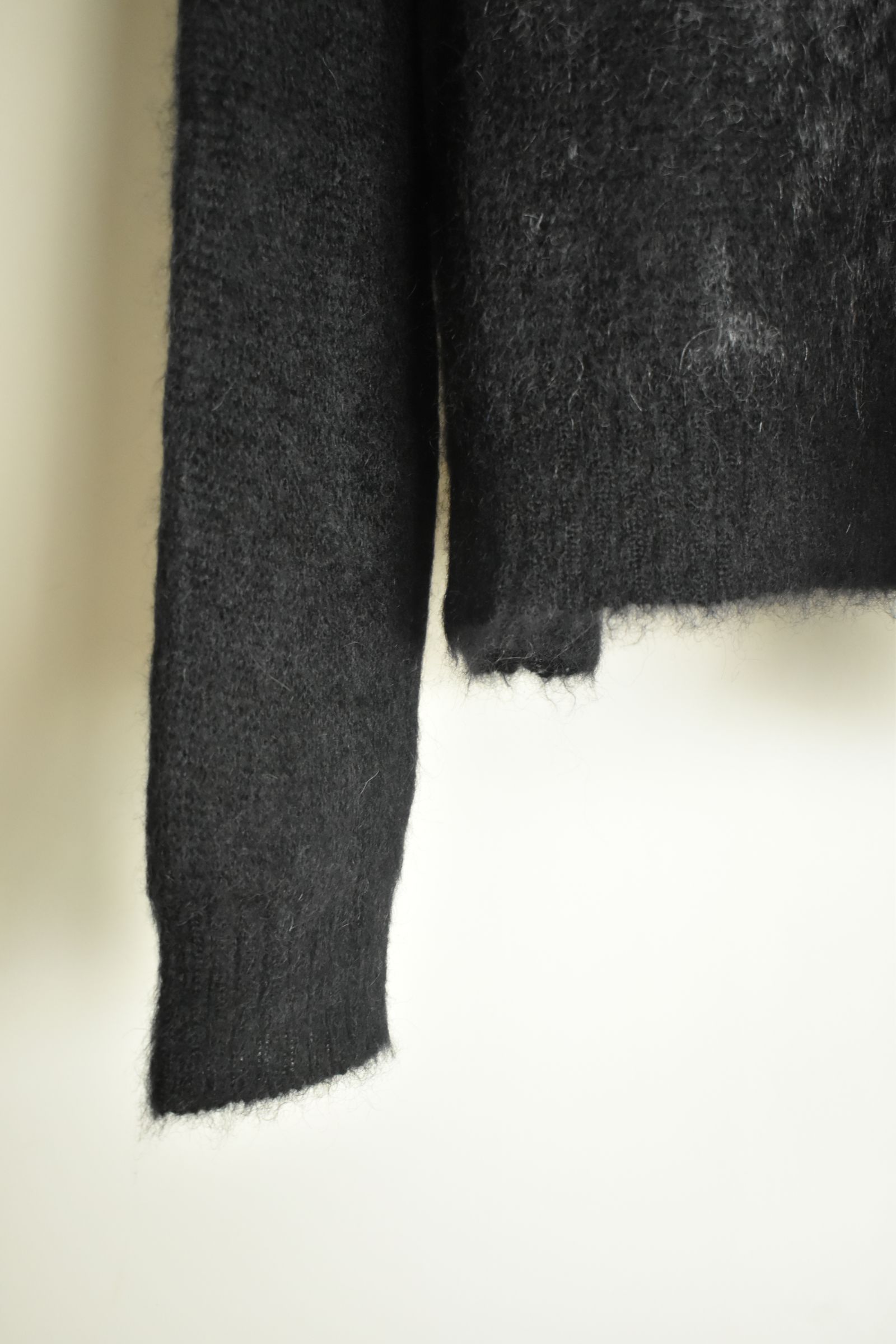 Gradation Mohair Knit Pullover"Black" / グラデーションモヘアニットプルオーバー"ブラック"