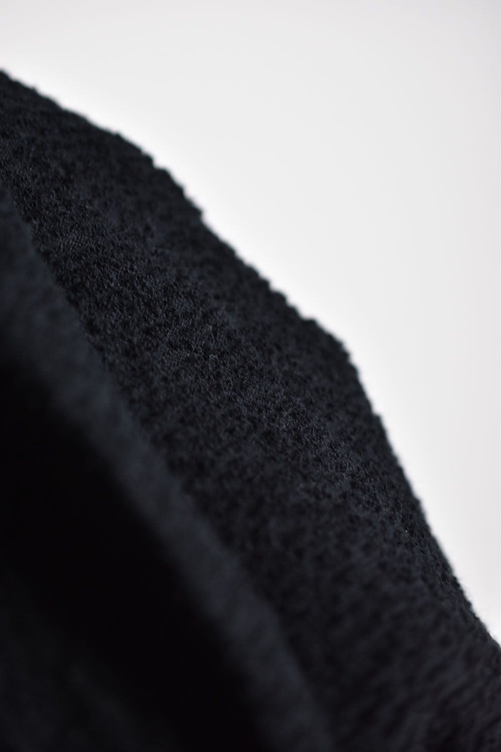 Cotton Random Pile Cut&Swen Long Sleeve"Black"/コットンランダムパイルカットソーロングスリーブ"ブラック"