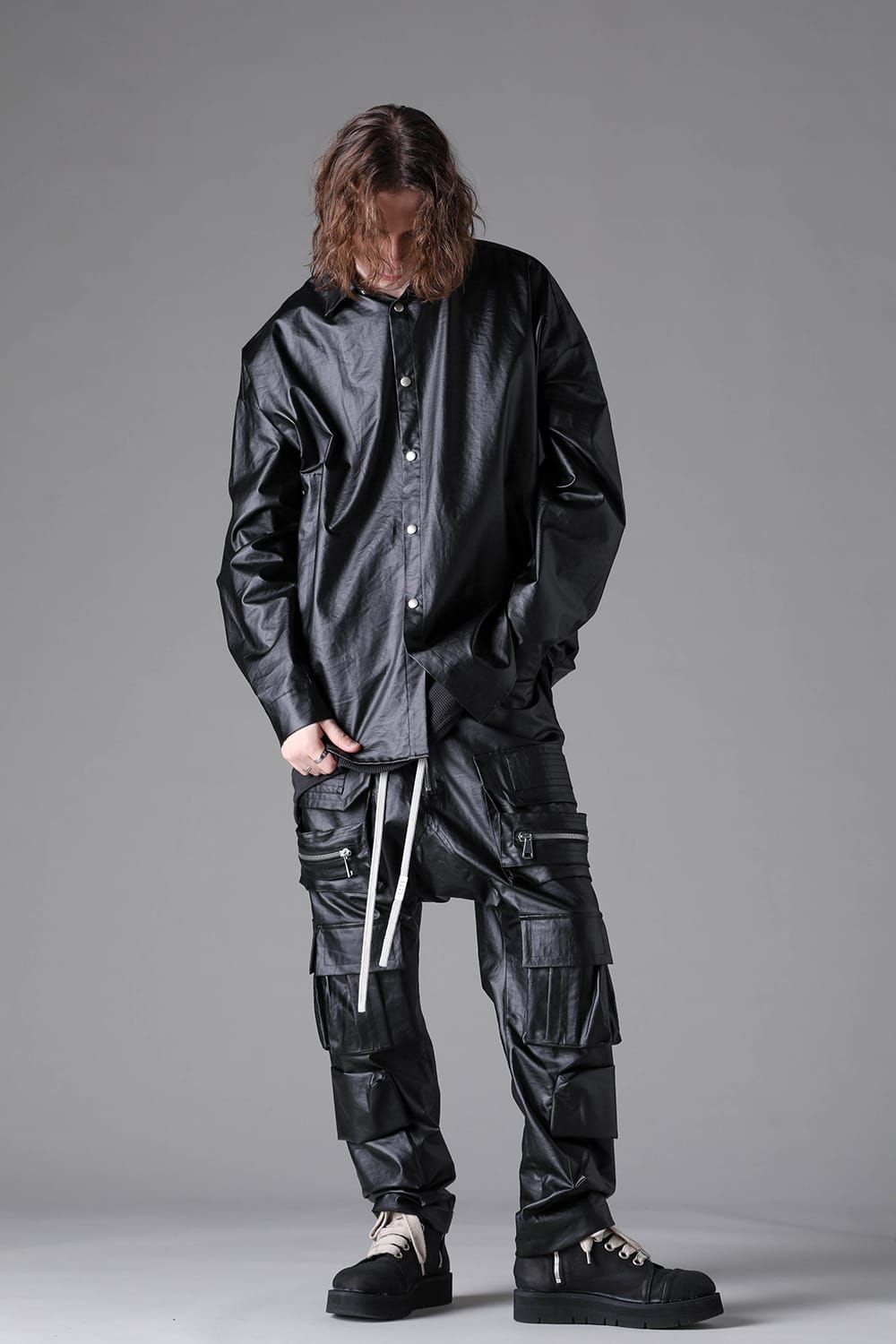 《2026AW先行予約》Cargo Sarrouel Easy Pants"Black" / カーゴサルエルイージーパンツ"ブラック"
