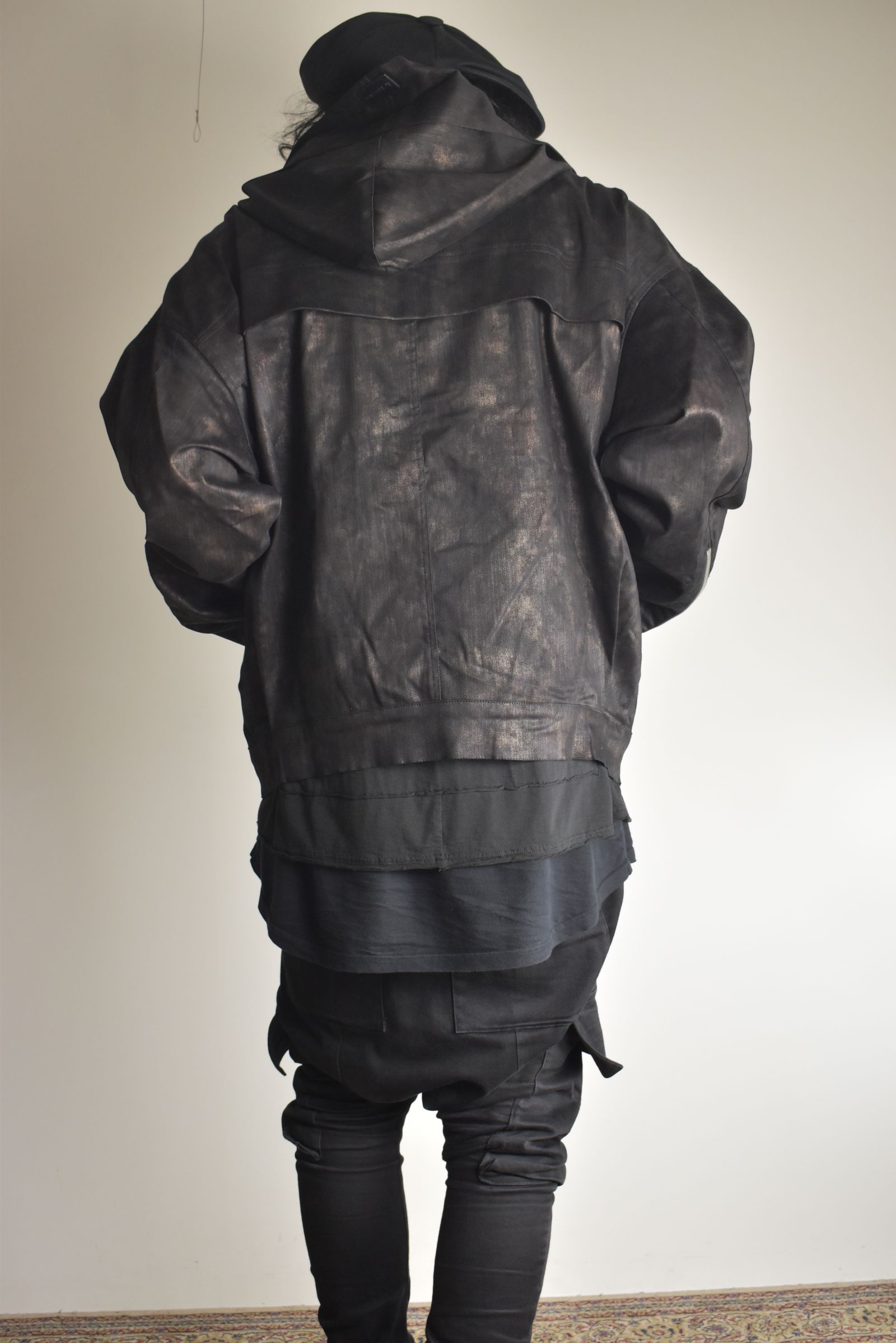 Metal Steam Camouflage Hooded Blouson"Black × Brown" / メタルスチームカモフラージュ フーデッドブルゾン"ブラック×ブラウン"