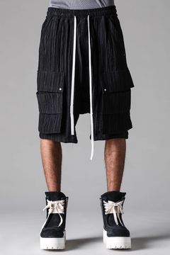 《2027SS先行予約》Ripple Sheer Shorts"Black" / リップルシアーショーツ"ブラック"
