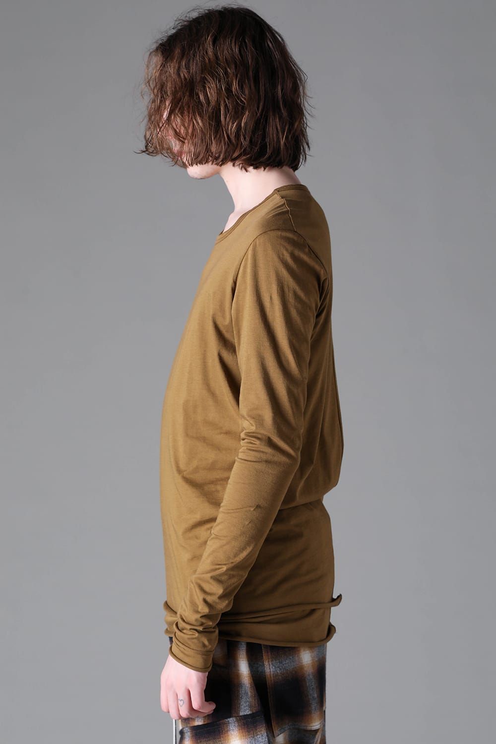 《2026AW先行予約》Layerd Crew Neck Long Sleeve"Black / Mustard yellow /Grey /White" / レイヤードクルーネックロングスリーブ"ブラック/マスタードイエロー/グレー/ホワイト"