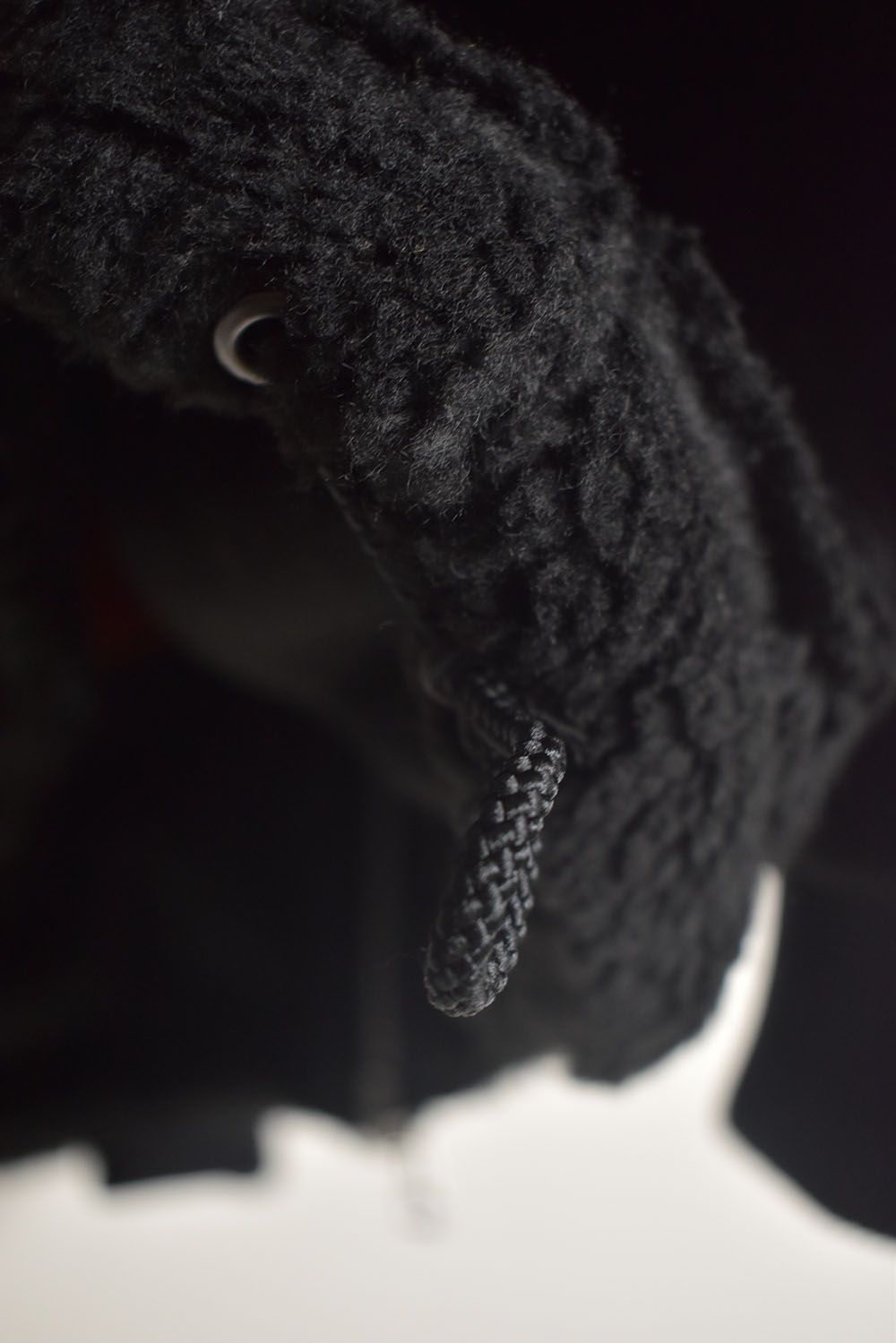 Combination Zip Boa Jersey"Black" / コンビネーションジップボアジャージー"ブラック"