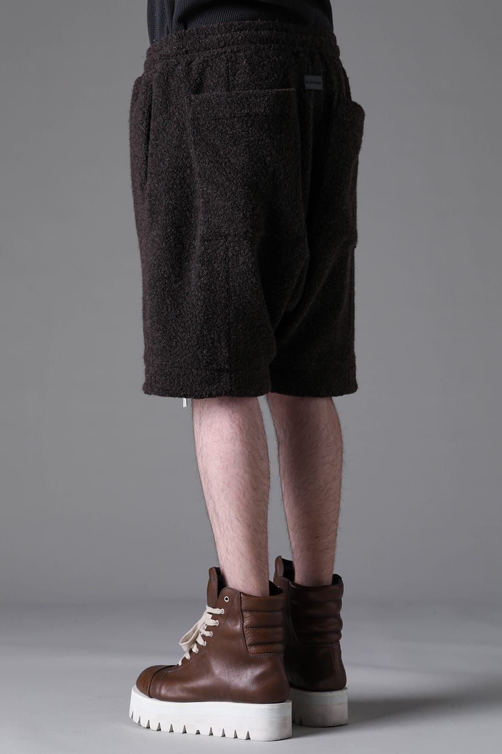 《2026AW先行予約》Sarrouel Short Pants"Black / Khaki" / サルエルショートパンツ"ブラック/カーキ"