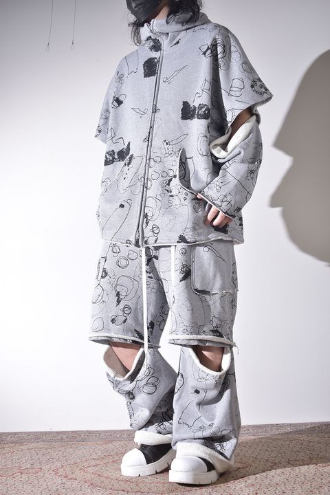 春夏のラフなスウェット