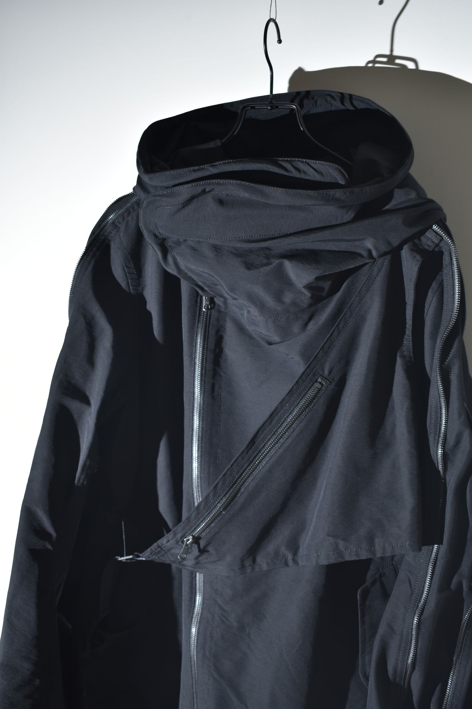 Multi Zip Short Mods Coat"Black" / マルチジップショートモッズコート"ブラック"